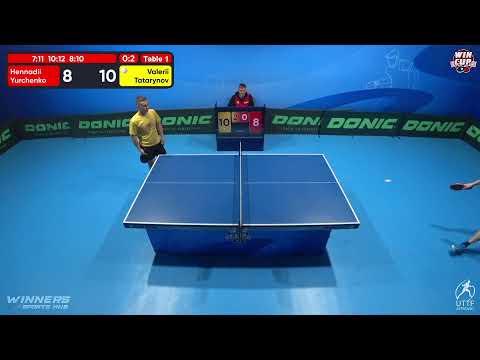 21:00 Hennadii Yurchenko  0 - 3 Valerii Tatarynov West 5 WIN CUP 25.10.2022 | TABLE TENNIS WINCUP