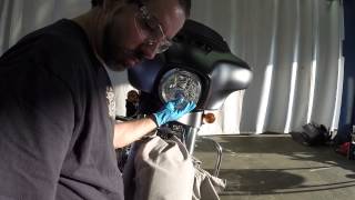2014 Harley Davidson street glide special Daymaker led headlamp installation FLHXS