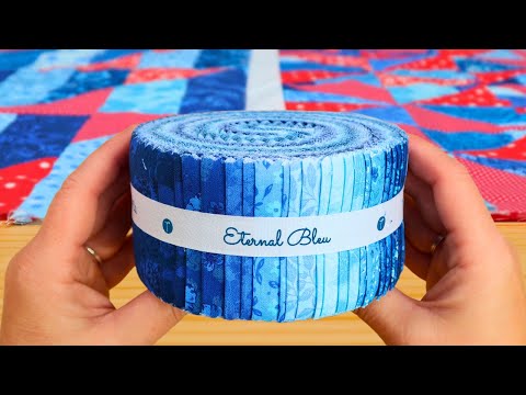 I Made 2 Quilts At the Same Time! (Just a jelly roll and a bit of fabric)