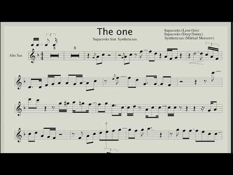 Supacooks feat. Syntheticsax – The One (Backing track & Sheet music for sax alto)