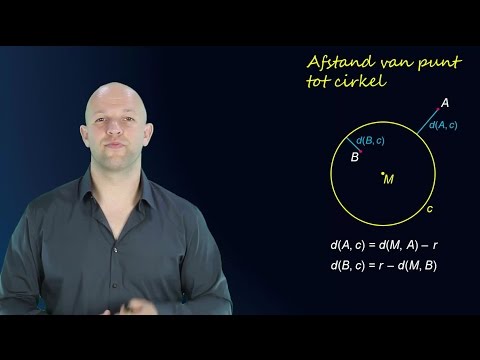 De afstand van een punt tot een cirkel - De cirkelvergelijking (havo/vwo B) - WiskundeAcademie