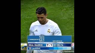 Ronaldo Made His Haters Clap For Him 🥶 #ronaldo#realmadrid#laliga#viral