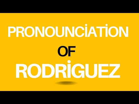 How to Pronounce "Rodriguez" Correctly | American Pronunciation #Rodriguez #Rodriguezpronunciation