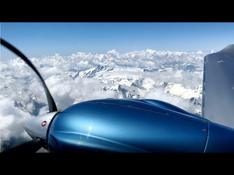 Diamond DA62, (4K) Crossing the Alps at FL160 heading for Portoroz (LJPZ)