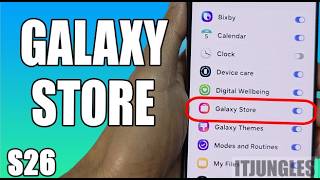 How to Turn On/Off Customize Galaxy Store on Samsung Galaxy S26/S26+/Ultra
