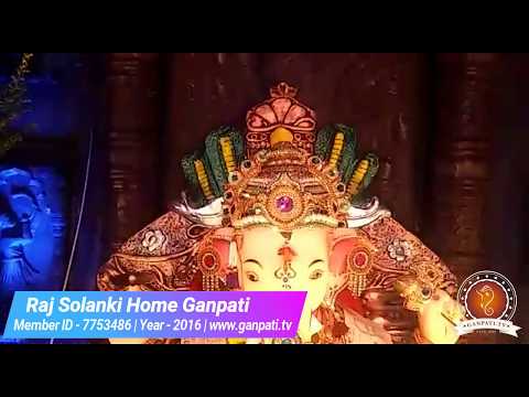Raj Solanki Home Ganpati Decoration Video