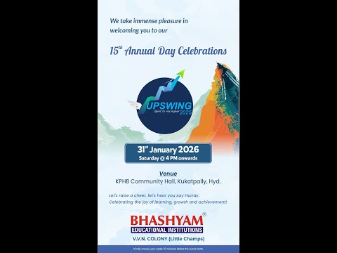 15th Annual Day Celebrations Bhashyam Educational Institutions V.V.N. Colony