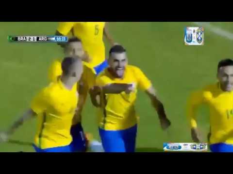 Gol de Felipe Vizeu  - Brasil 2 x 1 Argentina - Sudamericano Sub 20