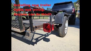 How to install lights and wiring on your trailer