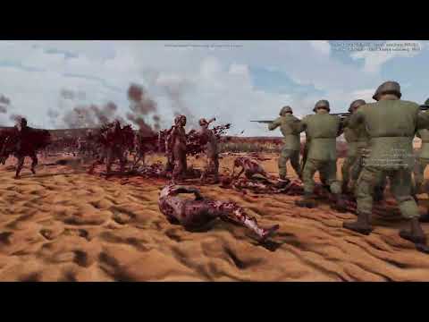 1,000,000 ZOMBIES VS. AN AMERICAN WW2 ARMY OF 1,100 INFANTRY AND 2 TANKS || UEBS2 || WARNING GORE