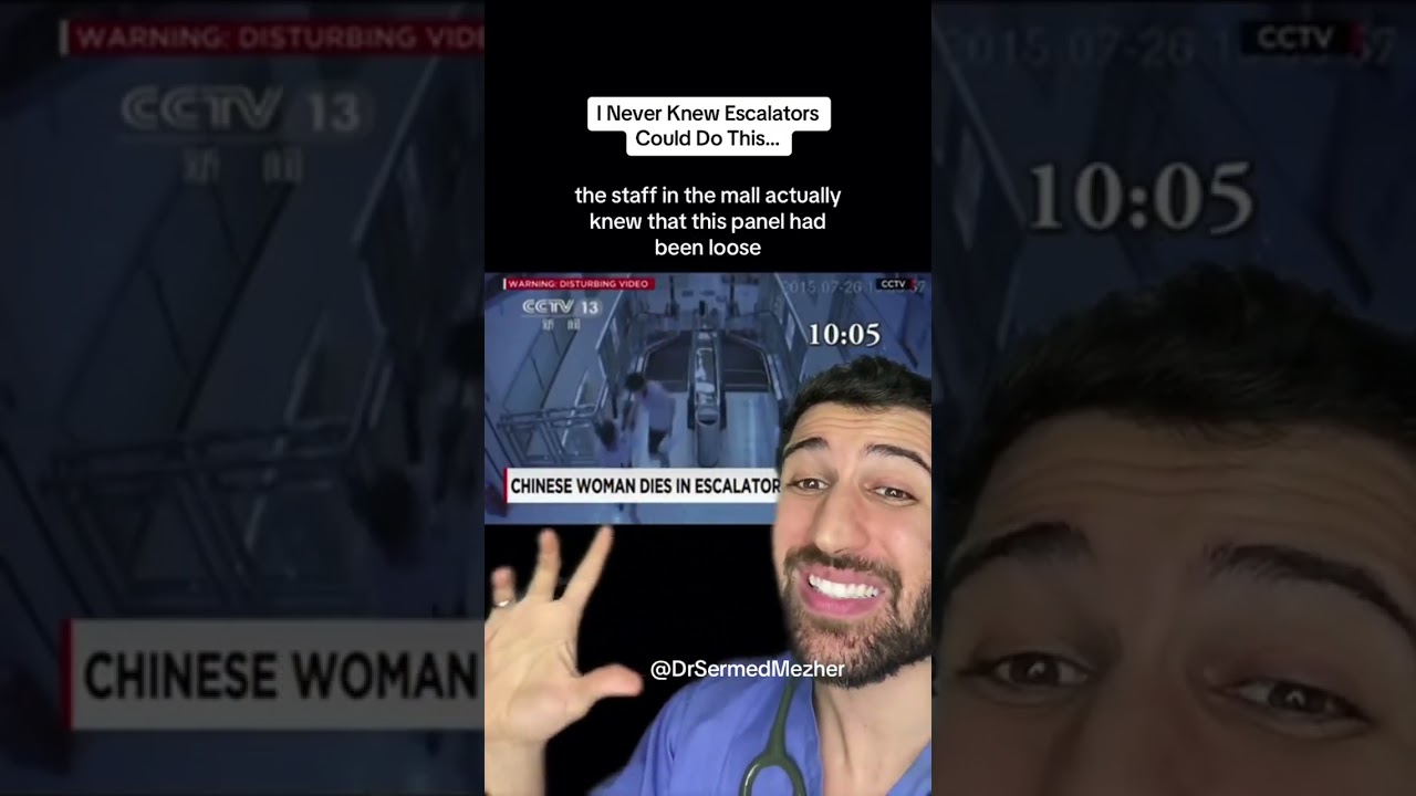 I Never Knew Escalators Could Do This #safety Navigating escalators is a routine aspect of urban lif