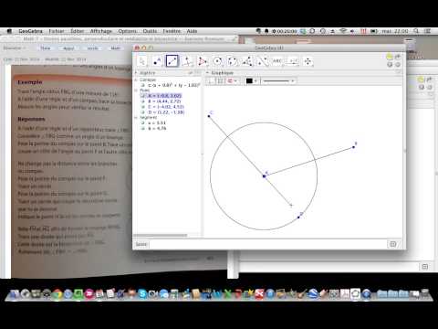 comment colorier un cercle sur geogebra