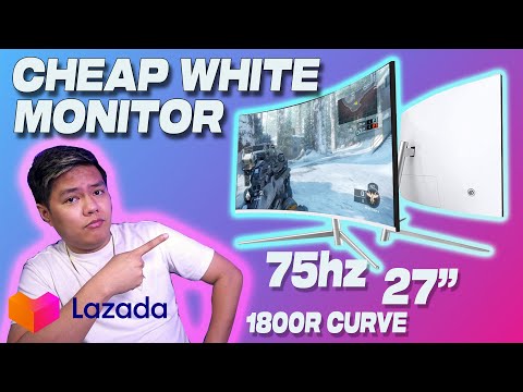 CHEAP 27" FHD 75hz Gaming Monitor (white) - NVISION IN27C18