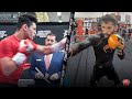 RYAN GARCIA VS. JORGE LINARES - SPEED - SIDE BY SIDE COMPARISON - MITT WORKOUT