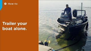 How to load your boat on the trailer by yourself