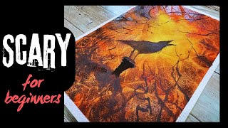 The Easy Way to Paint a Creepy Raven in Watercolor Without Experience