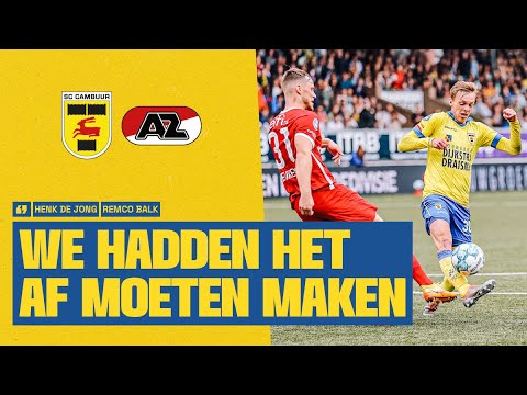 Wel complimenten, geen punten... 😐 | Henk de Jong & Remco Balk 💬 | Nabeschouwing SC Cambuur - AZ