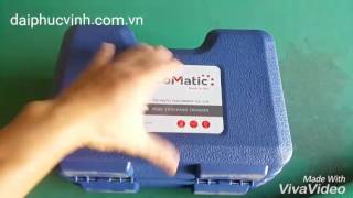 Unbox máy router cầm tay - dùng phay bo cạnh chỉ sau khi dán