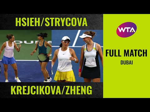 Теннис Hsieh/Strycova vs. Krejcikova/Zheng | Full Match | 2020 Dubai Doubles Final