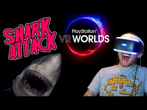 SHARK ATTACK! PS VR | VR Worlds Ocean Descent