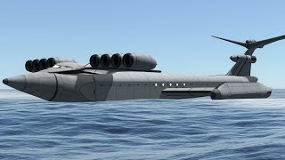 KSP: The Caspian Sea Monster (Ekranoplan)