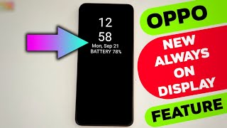 Oppo New Always On Display Feature