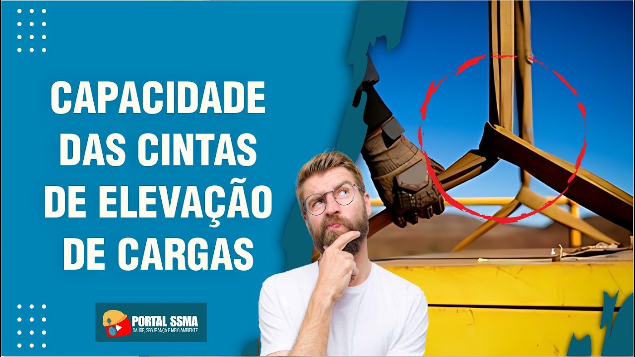 Capacidade das cintas de elevação de cargas