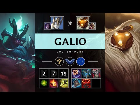 Galio Support vs Bard - EUW Diamond Patch 25.21