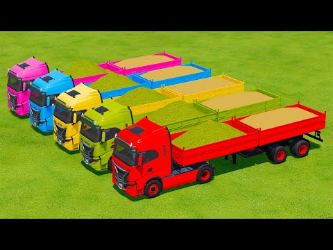 CUT WHEAT AND MAKE CHAFF WITH KRONE FORAGE HARVESTER AND TATRA TRUCKS - Farming Simulator 22