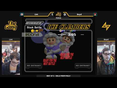 The Gang: Pools — Lint (Falco) vs. Boyd (Ice Climbers) — SSBM Singles