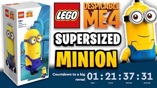 LEGO Despicable Me 4 Supersized Minion Set OFFICIALLY Revealed & Countdown