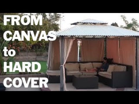 DIY- Patio hard top conversion from canvas