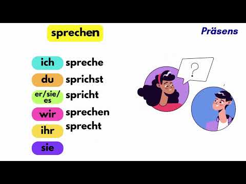 100 deutsche Verben konjugieren im Präsens