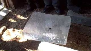 preview picture of video 'Ice harvest at Howell Living History Farm #3'