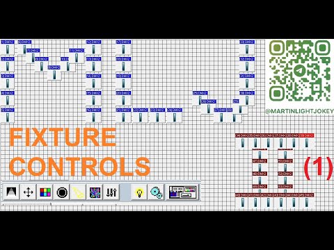 MLJ 02(1) FIXTURE TOOLBAR (fixture controls). Панель управления приборами Martin LightJockey