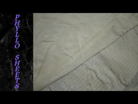 phyllo/ filo pastry sheets | homemade filo sheets from scratch