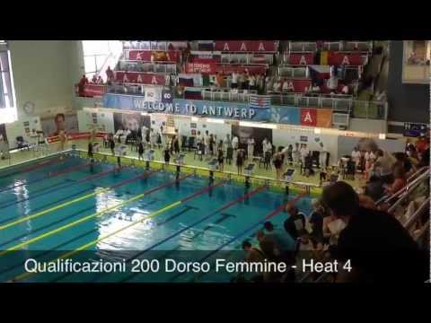 Campionati Europei Juniores di nuoto 2012 - QUALIFICAZIONI 200 DORSO FEMMINE - HEAT 4