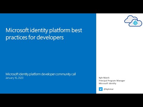 Microsoft identity platform best practices for developers