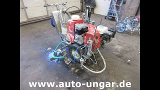 Graco LineLazer Viscount I Airlesspumpe Markiermaschine Antrieb Perlen road marking machine | Image 4 - Machineryline