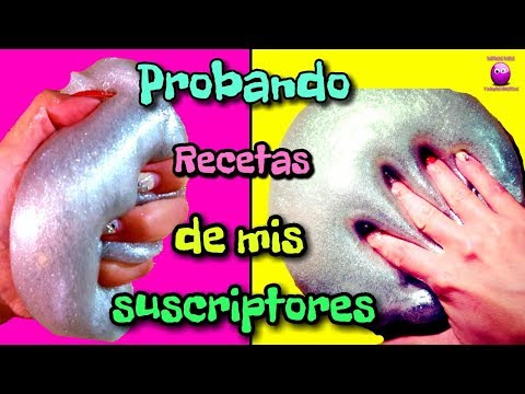 SLIME probando recetas de mis suscriptores Video