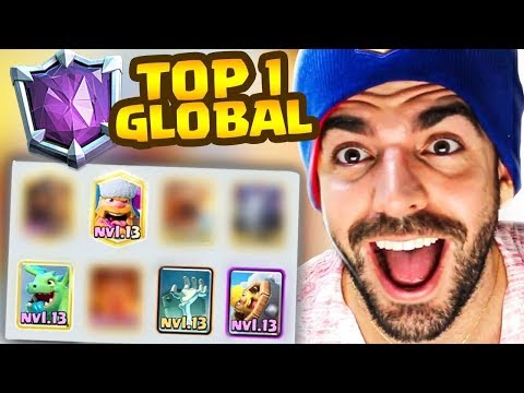 USEI O DECK DO TOP 1 GLOBAL DO CLASH ROYALE!