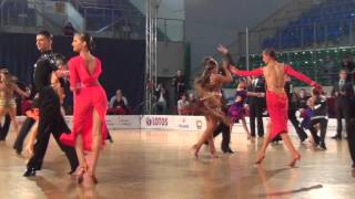 Mistrzostwa Polski Elbląg 2014 14-15 Latin 1/16 Rumba 1 Mateusz Tajak - Morena Sztuce