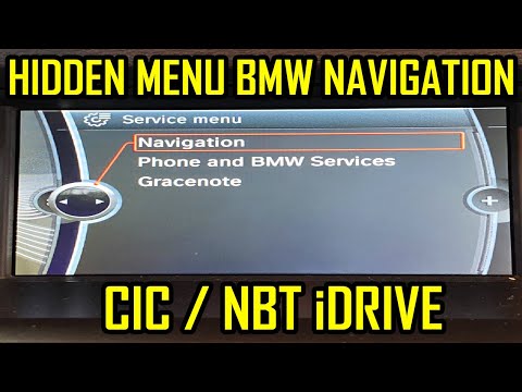 BMW iDrive CIC NBT Hidden Menu Service Mode Navigation