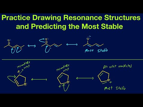 Practice drawing resonance structures and predicting the most stable structure