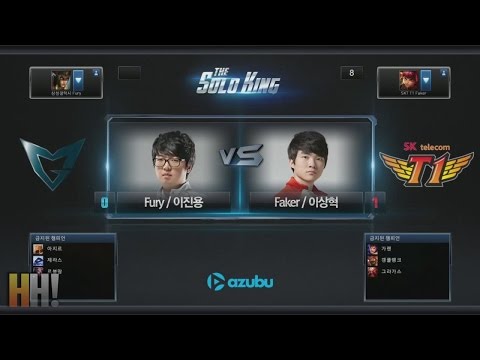Faker vs Fury - Game 2 - "The Solo King" Korean 1vs1 Tournament