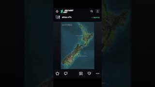 atlas-v7x (DeviantArt): Aotearoa/New Zealand in Maori and English Languages (World Map Geography)