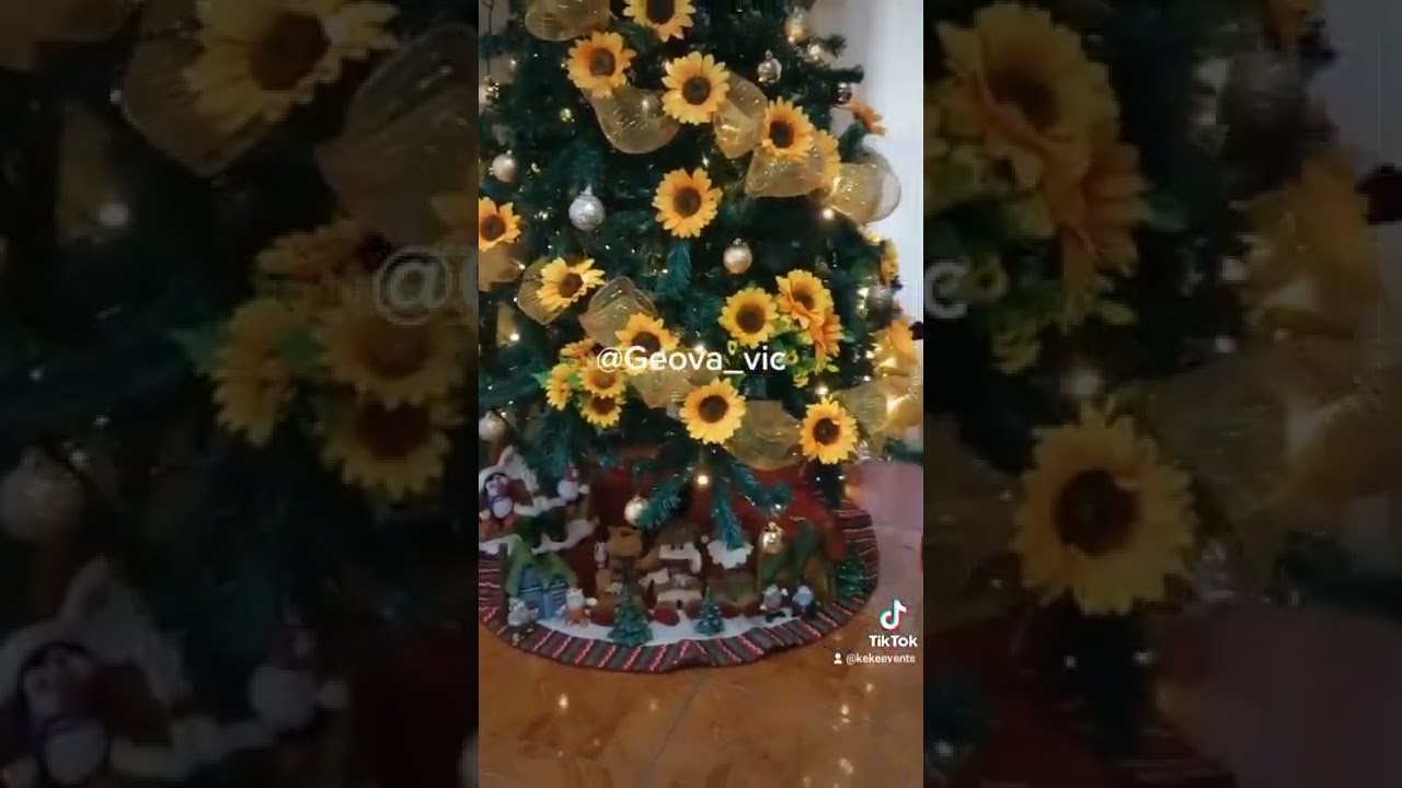 Decoración Navideña con Girasoles