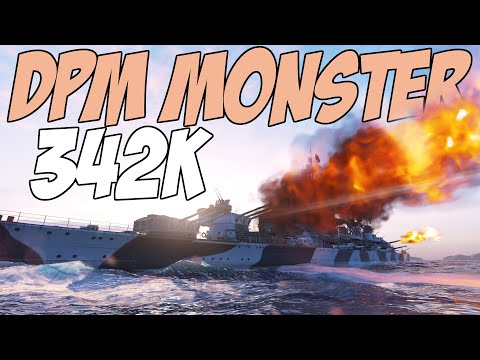 342k Hindenburg! German DPM Monster || World of Warships