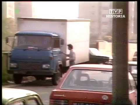 PRL 1984 Ostrołęka. Pijaństwo w pracy. Sklep monopolowy