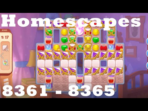 Homescapes Level 8361 - 8365 HD Walkthrough | 3 - match game | gameplay | android | ios | pc | app